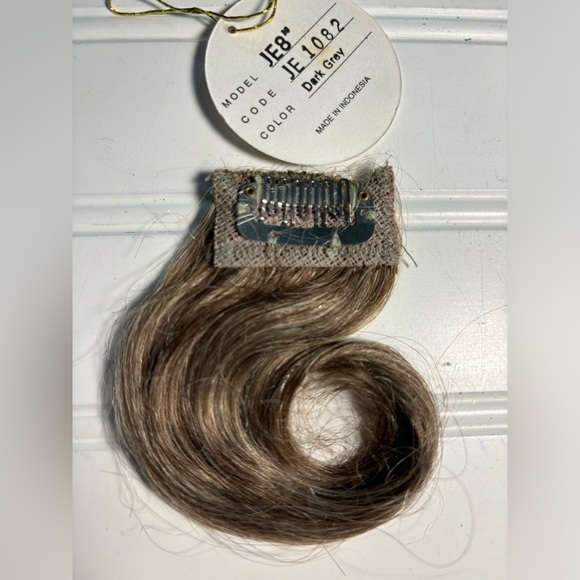Jose Eber Hair Extension 8" Dark Gray Color Code JE 1082 New in bag - Picture 3 of 4